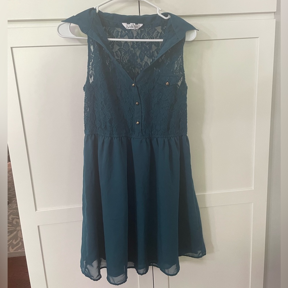 XL Teal Lace Dress